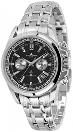 Jacques Lemans Liverpool Czarny/Stal Ø44 mm 1-1117.1EN