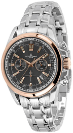 Jacques Lemans Liverpool Czarny/Stal Ø44 mm 1-1117.1PN