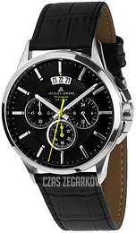 Jacques Lemans Sydney Czarny/Skóra Ø42 mm 1-1542