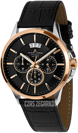 Jacques Lemans Sydney Czarny/Skóra Ø42 mm 1-1542C