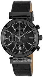 Jacques Lemans Verona Czarny/Skóra Ø45 mm 1-1699C