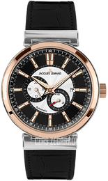 Jacques Lemans Verona Wielokolorowy/Skóra Ø44 mm 1-1730B