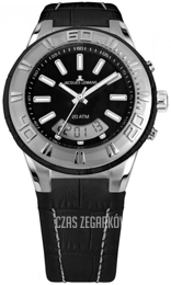 Jacques Lemans Czarny/Skóra Ø45 mm 1-1772A