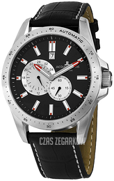 Jacques Lemans Liverpool Czarny/Skóra Ø48 mm 1-1775A