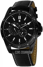 Jacques Lemans Liverpool Czarny/Skóra Ø48 mm 1-1775D