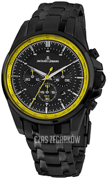 Jacques Lemans Liverpool Czarny/Stal Ø44 mm 1-1799W