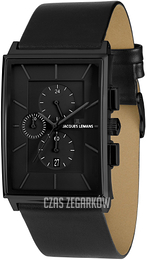 Jacques Lemans Classic Czarny/Skóra 1-1818D