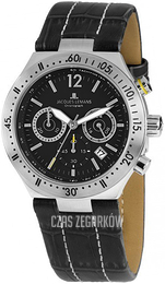 Jacques Lemans Dover Czarny/Skóra Ø42 mm 1-1837A