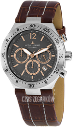 Jacques Lemans Dover Szary/Skóra Ø42 mm 1-1837D