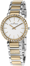 Jacques Lemans Classic Biały/Stal w odcieniu złota Ø32 mm 1-1843D