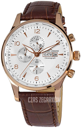 Jacques Lemans London Biały/Skóra Ø44 mm 1-1844F