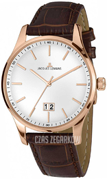Jacques Lemans London Srebrny/Skóra Ø40 mm 1-1862F
