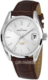 Jacques Lemans Derby Srebrny/Skóra Ø34 mm 1-1912B