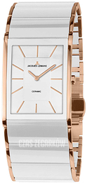 Jacques Lemans Dublin Biały/Stal w kolorze różowego złota 1-1940D