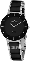 Jacques Lemans Monaco Czarny/Stal Ø30 mm 1-1947A