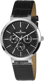 Jacques Lemans Milano Czarny/Skóra Ø38 mm 1-1950A
