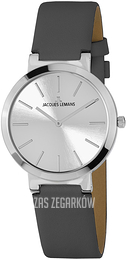 Jacques Lemans Milano Srebrny/Skóra Ø36 mm 1-1997B