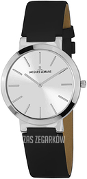 Jacques Lemans Milano Srebrny/Skóra Ø36 mm 1-1997E