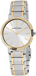 Jacques Lemans Milano Srebrny/Stal w odcieniu złota Ø36 mm 1-2016B