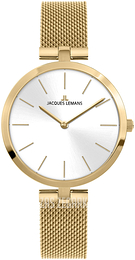 Jacques Lemans Milano Srebrny/Stal w odcieniu złota Ø34 mm 1-2024T