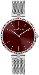 Jacques Lemans Milano Czerwony/Stal Ø34 mm 1-2024W