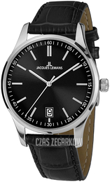Jacques Lemans London Czarny/Skóra Ø34 mm 1-2027A