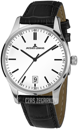 Jacques Lemans London Biały/Skóra Ø34 mm 1-2027B