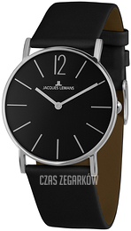 Jacques Lemans York Czarny/Skóra Ø40 mm 1-2030A