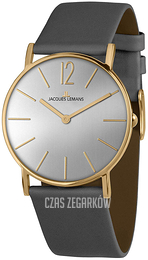 Jacques Lemans York Srebrny/Skóra Ø40 mm 1-2030E