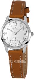 Jacques Lemans Retro Classic Srebrny/Skóra Ø30 mm 1-2065B