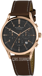 Jacques Lemans Retro Classic Czarny/Skóra Ø41 mm 1-2068Q