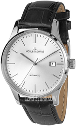 Jacques Lemans London Srebrny/Skóra Ø40 mm 1-2073I