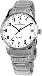 Jacques Lemans London Biały/Stal Ø35 mm 1-2074H