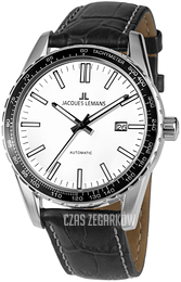 Jacques Lemans Liverpool Biały/Skóra Ø44 mm 1-2075B