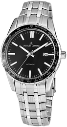 Jacques Lemans Liverpool Czarny/Stal Ø44 mm 1-2075D