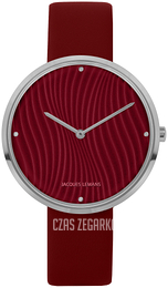 Jacques Lemans Design Czerwony/Skóra Ø36 mm 1-2093F