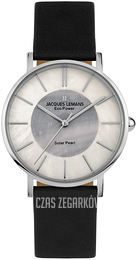 Jacques Lemans Eco Power Solar Szary/Skóra Ø36 mm 1-2112A