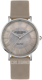 Jacques Lemans Eco Power Solar Szary/Skóra Ø36 mm 1-2112E