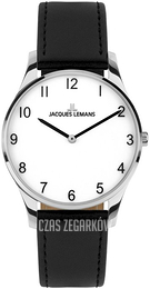 Jacques Lemans London Biały/Skóra Ø30 mm 1-2123D