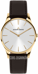 Jacques Lemans Biały/Skóra Ø30 mm 1-2123F