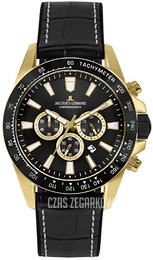 Jacques Lemans Liverpool Czarny/Guma Ø48 mm 1-2140D