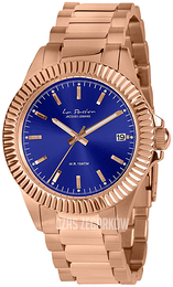 Jacques Lemans Niebieski/Stal w kolorze różowego złota Ø38 mm LP-125L