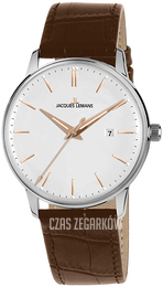 Jacques Lemans Retro Classic Srebrny/Skóra Ø42 mm N-213R