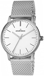 Jacques Lemans Retro Classic Biały/Stal Ø36 mm N-217F