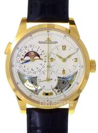 Jaeger LeCoultre Duomètre Duomètre À Quantième Lunaire Srebrny/Skóra Ø42 mm 6040420