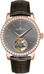 Jaeger LeCoultre Master Tourbillon Szary/Skóra Ø43 mm 1662451