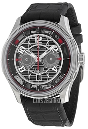 Jaeger LeCoultre Amvox Czarny/Skóra Ø44 mm 194T470