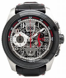 Jaeger LeCoultre Master Compressor Czarny/Skóra Ø46.8 mm 203T540