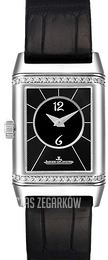 Jaeger LeCoultre Reverso Classic Small Duetto Stainless Steel Srebrny/Skóra 2668430