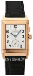 Jaeger LeCoultre Reverso Duo Pink Gold Srebrny/Skóra 2712510